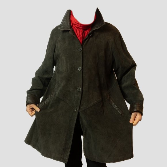 Vintage Oscar Leopold suede overcoat - Picture 15 of 16